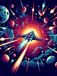 screenshot of Blast the Asteroids