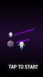 screenshot of Avoid the Asteroids