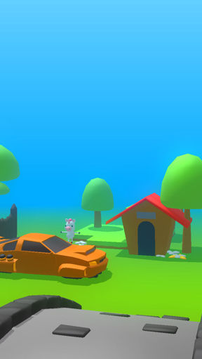 Nature house with dog preview image