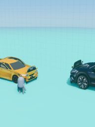 screenshot of 2d car game not done