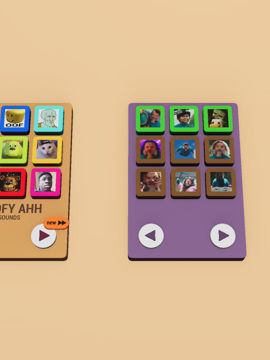 screenshot of gooooofy memes soundboard